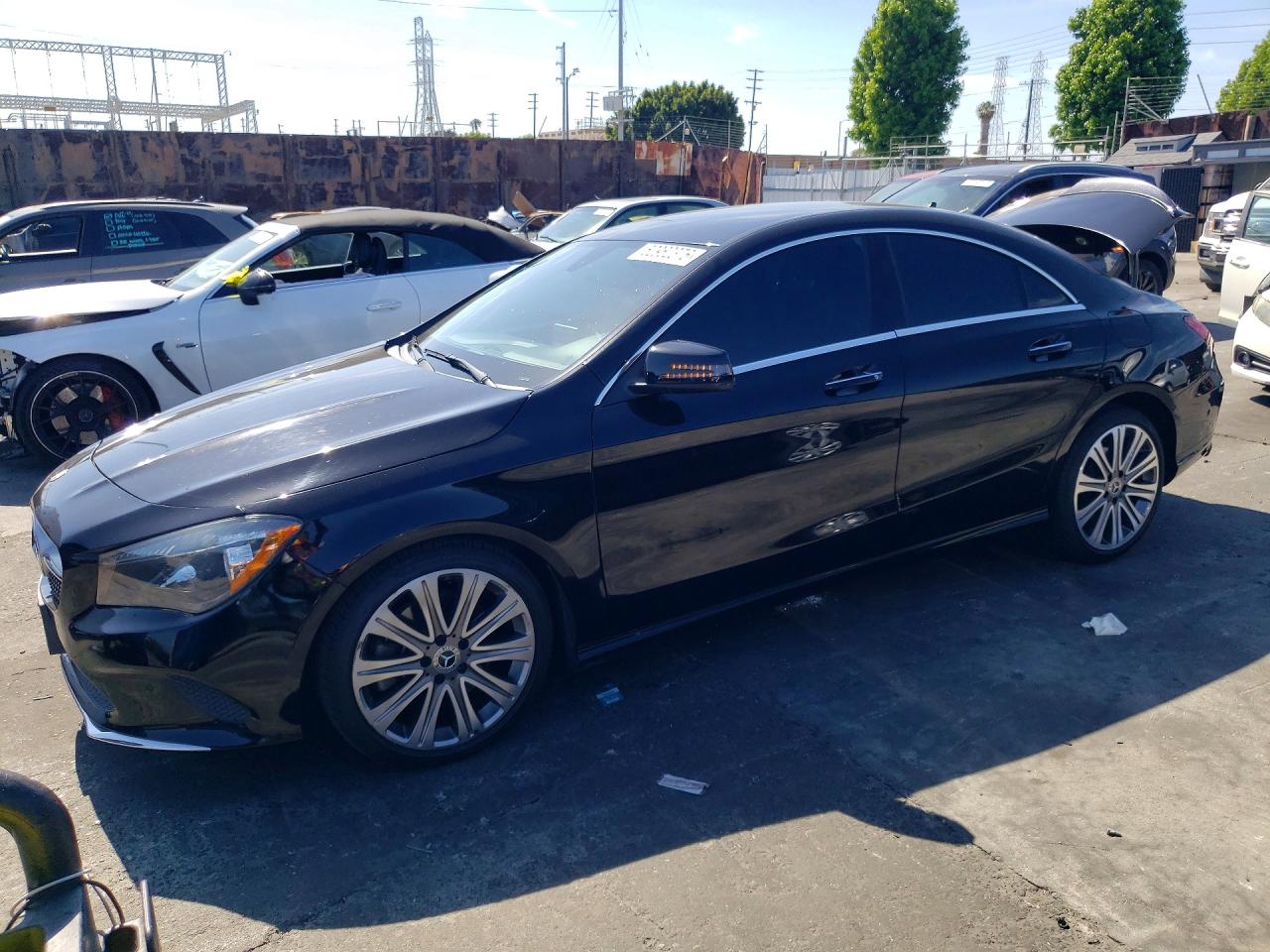 2018 Mercedes-Benz CLA 250, VIN WDDSJ4EB0JN639822 — Rear end