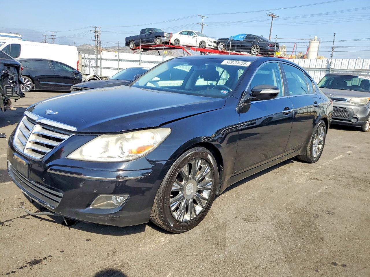 2009 Hyundai Genesis, VIN KMHGC46E29U039206 — Днище