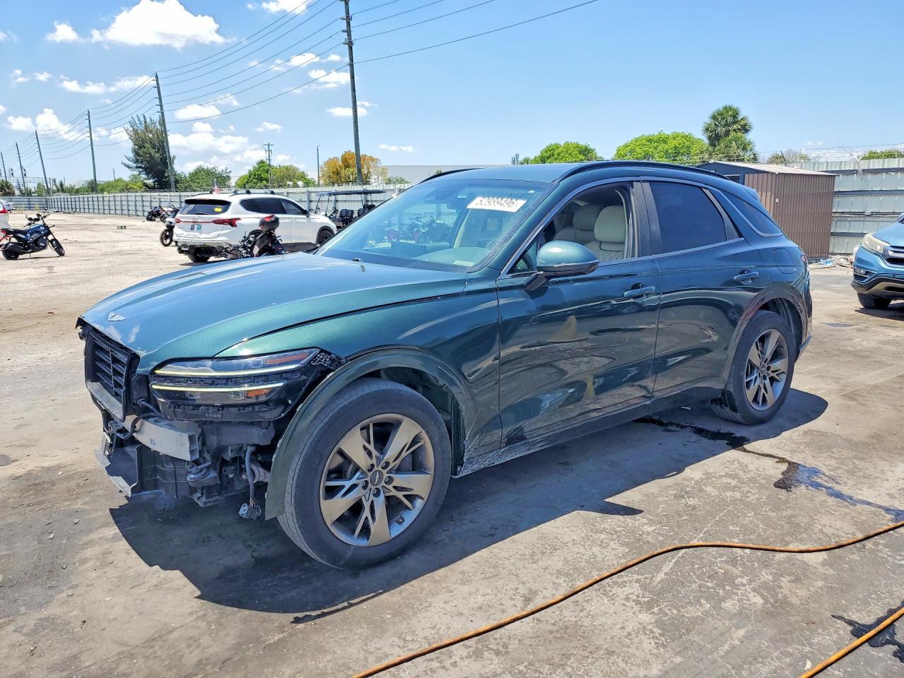 2022 Genesis GV70 Sport, VIN KMUMCDTC5NU037452 — Front end