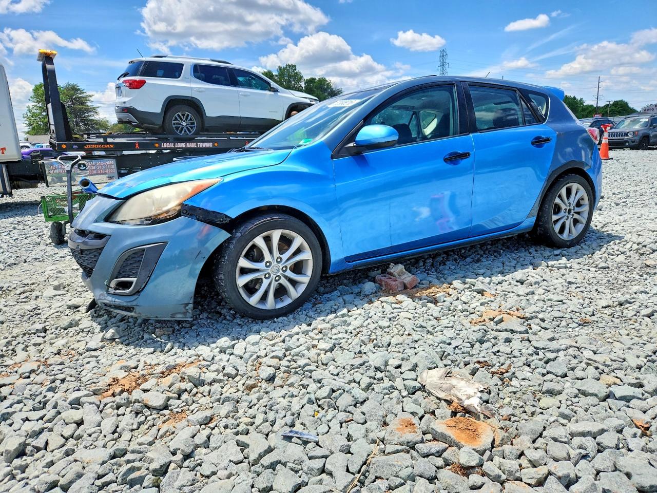 2011 Mazda 3 S Sport, VIN JM1BL1K63B1453789 — Front end