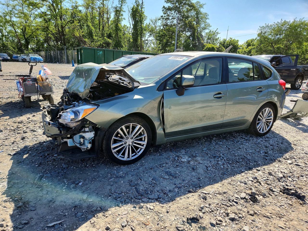 2014 Subaru Impreza Premium, VIN JF1GPAD6XE8266672 — Front end
