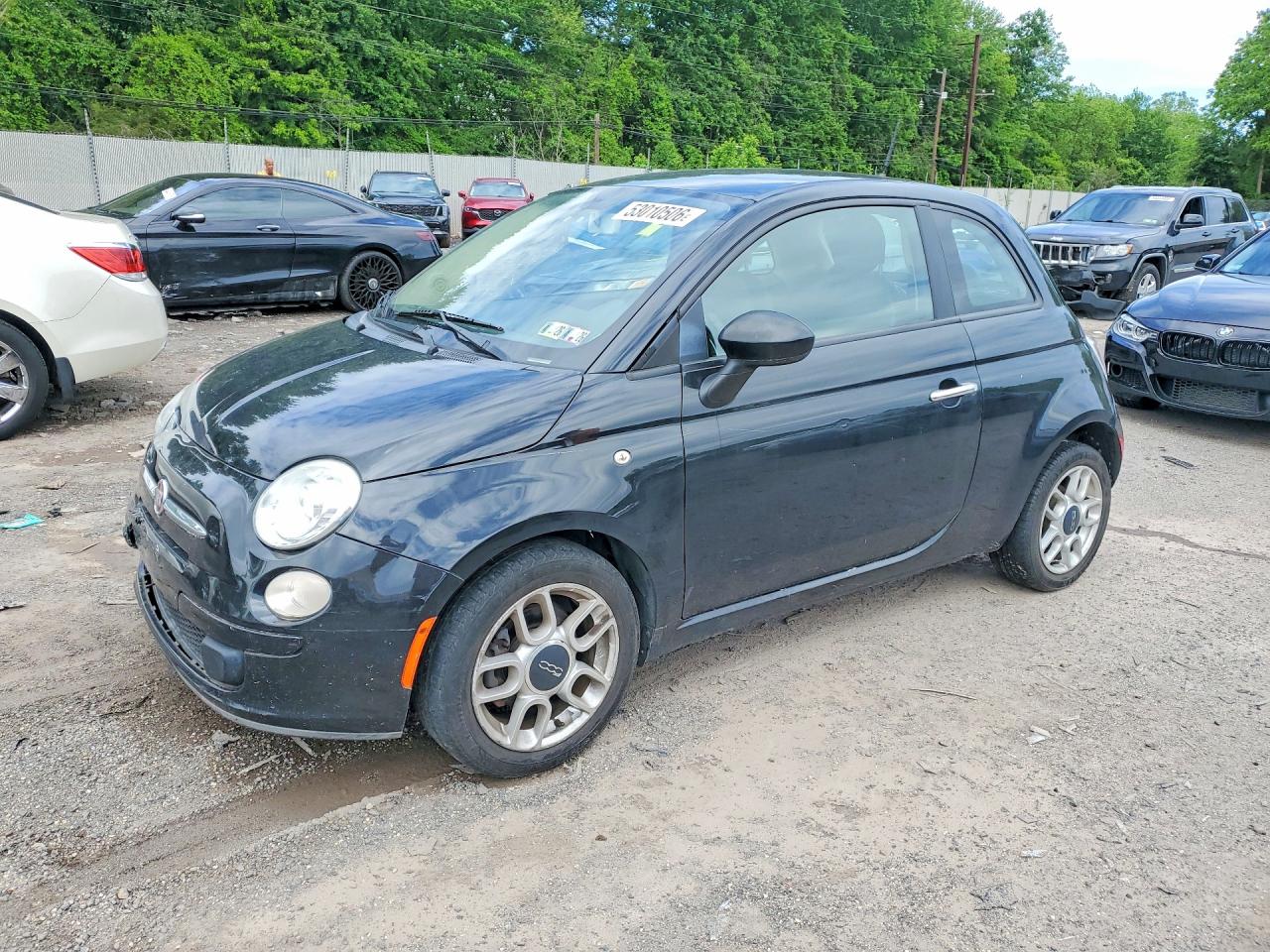 2013 FIAT 500 Pop, VIN 3C3CFFAR0DT592069 — Front end