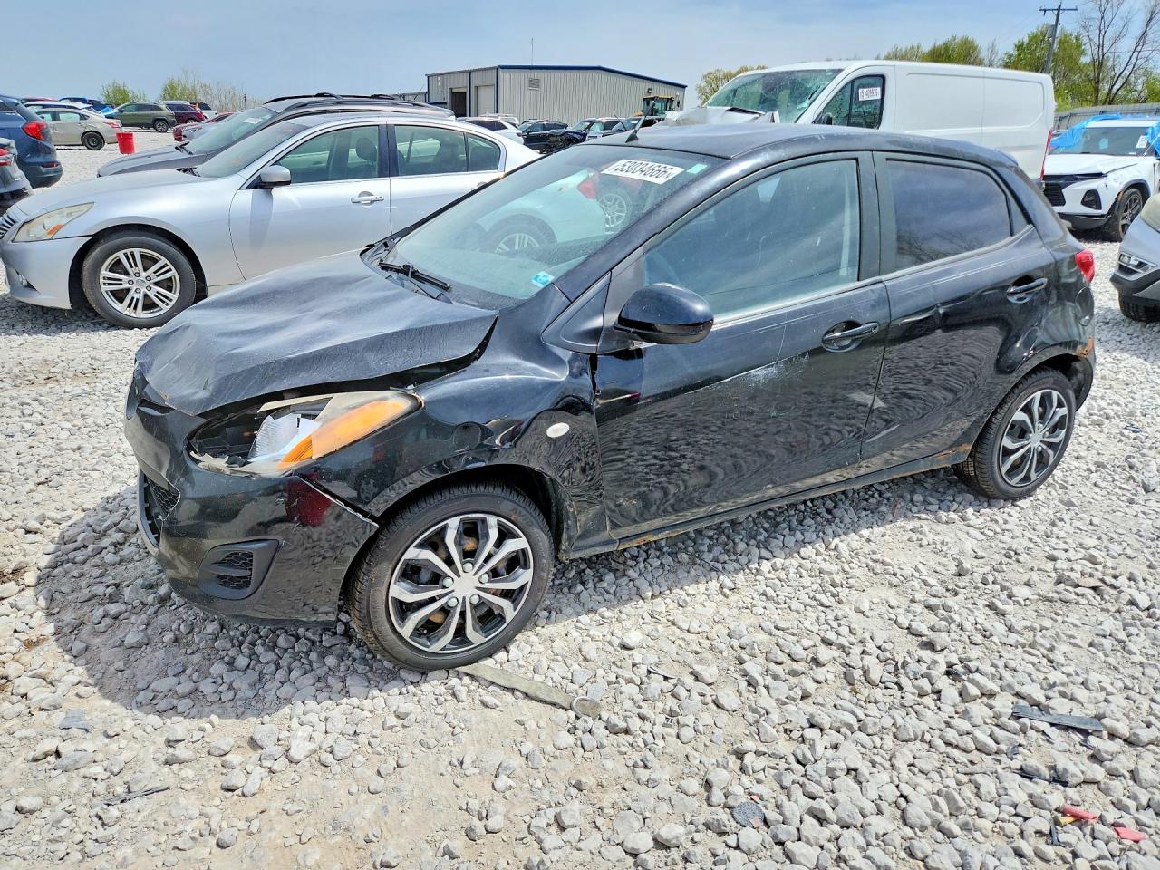 2011 Mazda 2 Sport, VIN JM1DE1HY1B0124154 — Front end