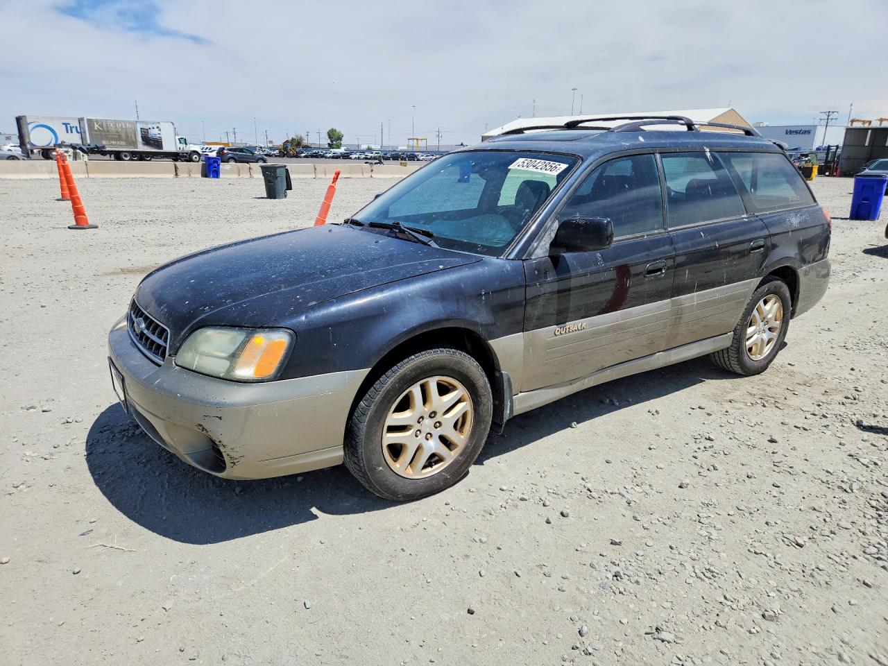 2003 Subaru Legacy Outback Limited, VIN 4S3BH686637638455 — Rear end