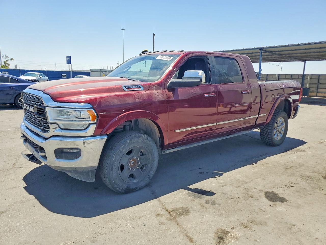 2021 Ram 2500 Limited, VIN 3C6UR5TL9MG594848 — Вандализм