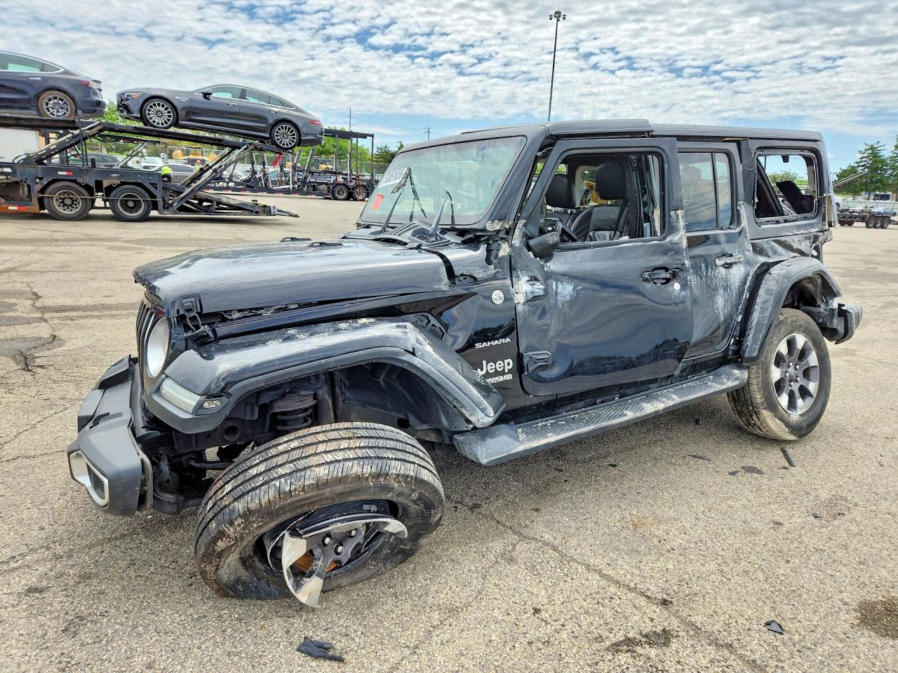 2018 Jeep Wrangler Unlimited Sahara, VIN 1C4HJXEGXJW111510 — Rollover