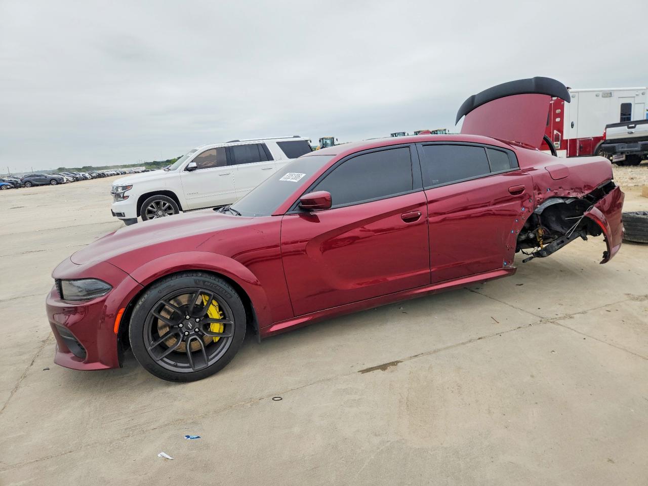 2021 Dodge Charger Scat Pack Widebody, VIN 2C3CDXGJ5MH569957 — Side