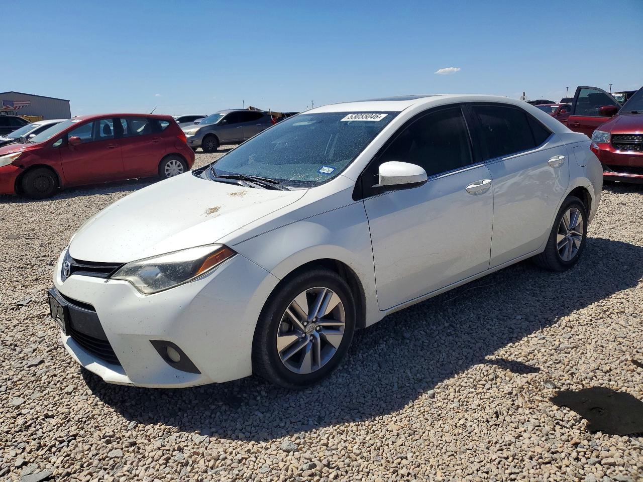 2014 Toyota Corolla LE Eco Premium, VIN 5YFBPRHE7EP004620 — Minor dents and scratches