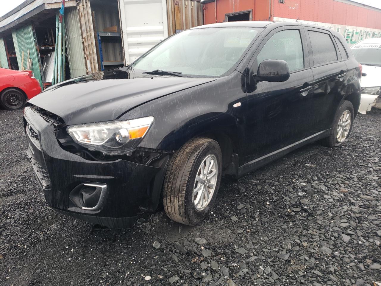2015 Mitsubishi Outlander Sport ES, VIN 4A4AH3AU9FE603386 — Front end