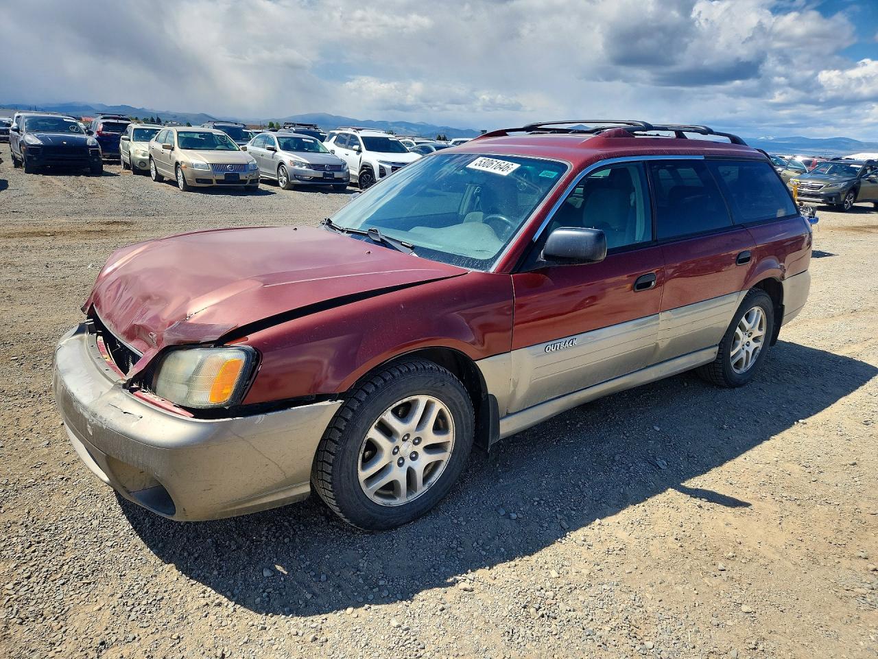 2002 Subaru Legacy Outback, VIN 4S3BH665727604629 — Front end