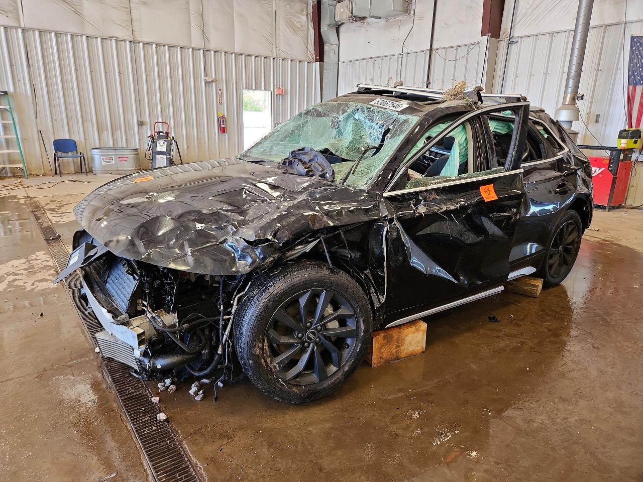 2021 Audi Q5 Premium Plus, VIN WA1BAAFY7M2024423 — Rollover