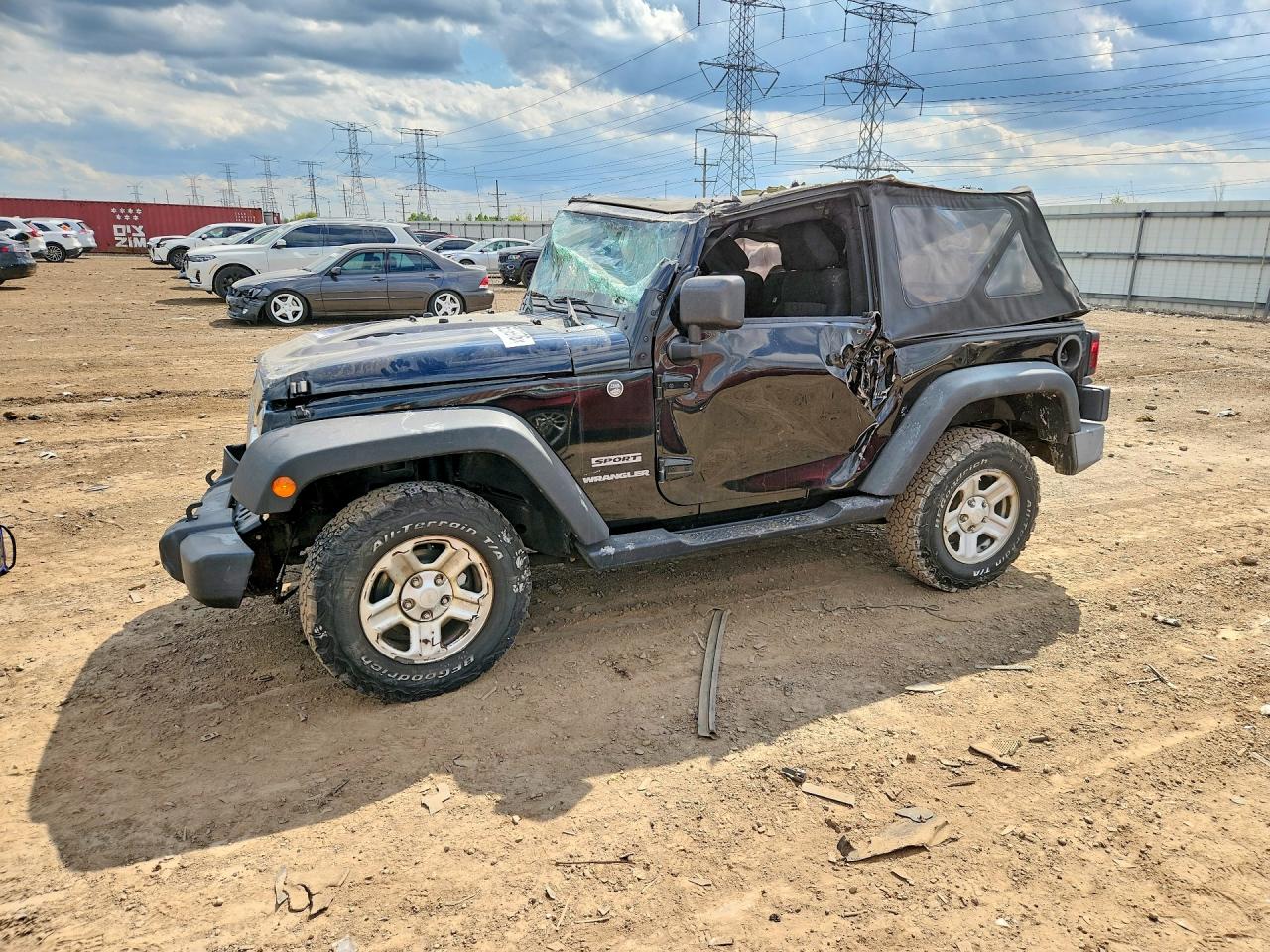 2012 Jeep Wrangler Sport, VIN 1C4AJWAGXCL101811 — Rollover