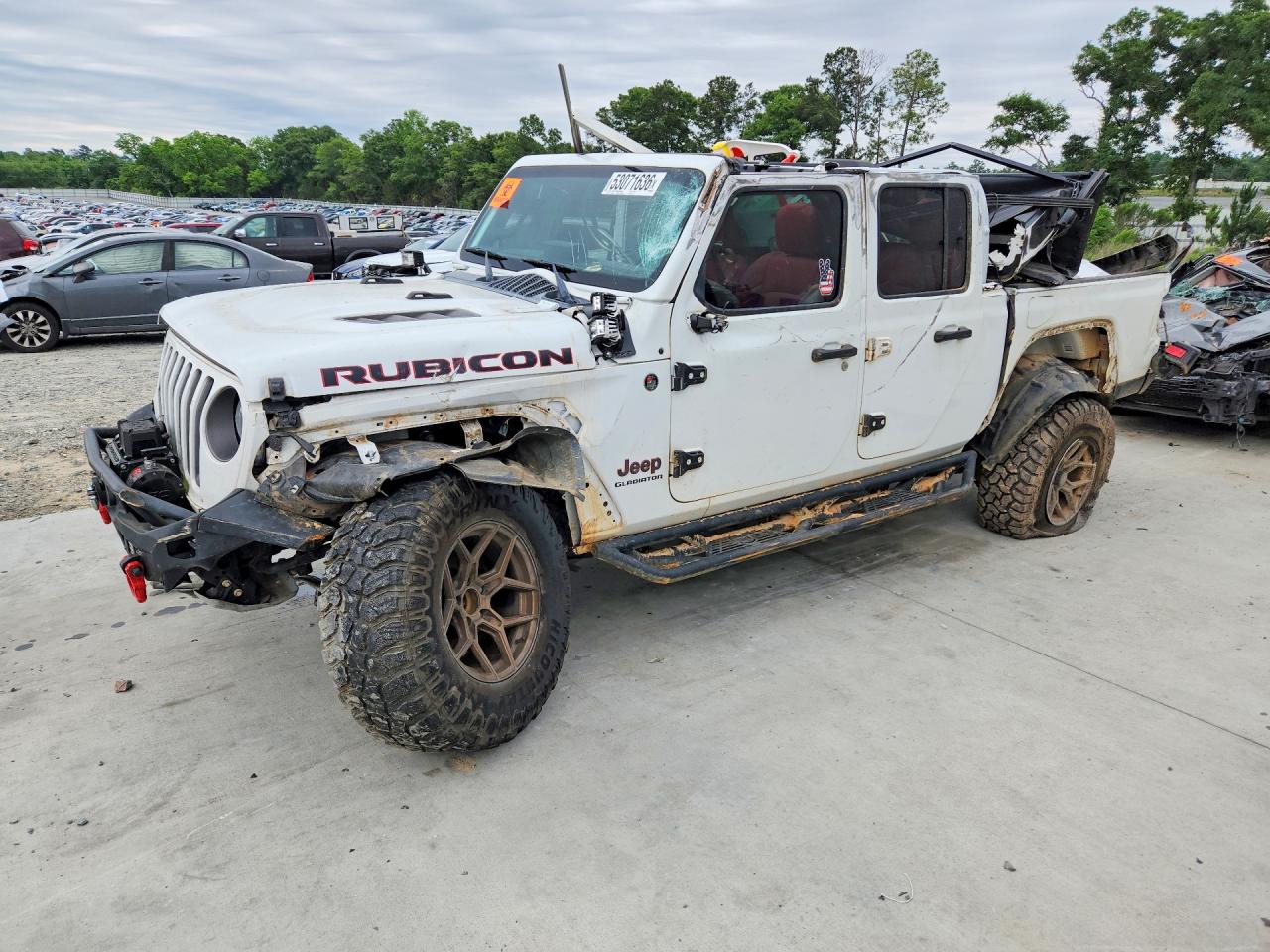 2020 Jeep Gladiator Rubicon, VIN 1C6JJTBG7LL196817 — Frame damage