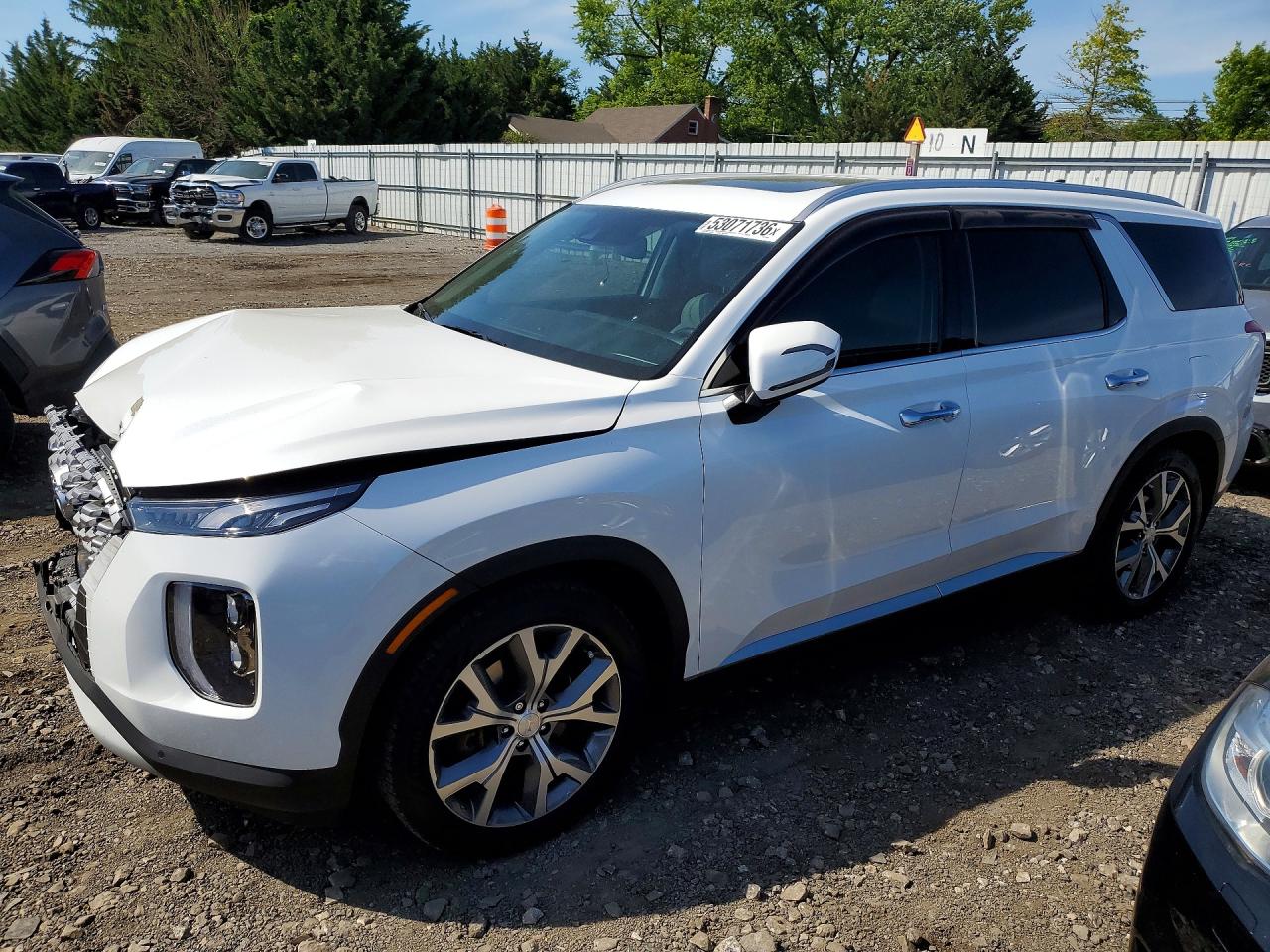 2022 Hyundai Palisade SEL, VIN KM8R4DHE9NU344988 — Front end