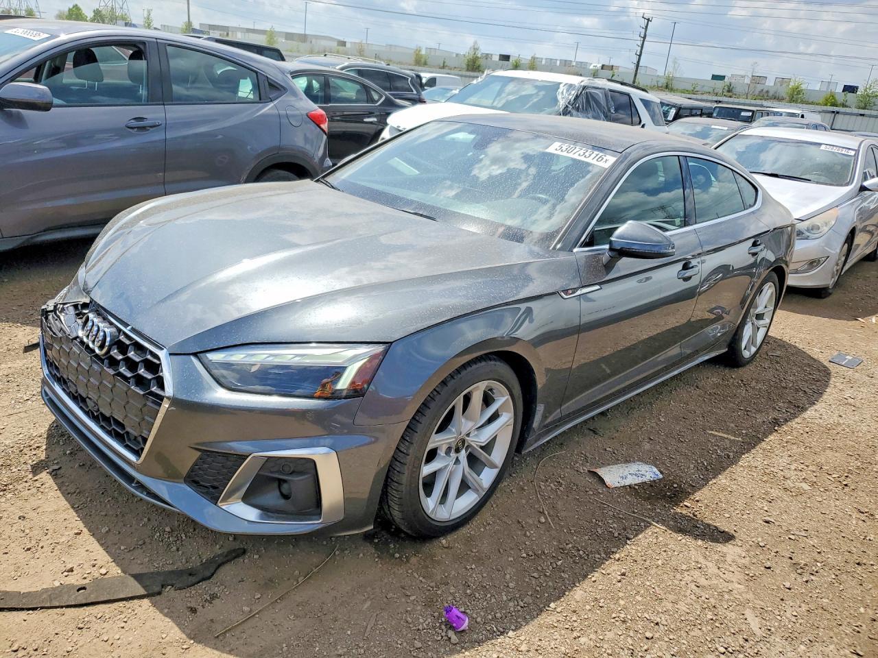 2023 Audi A5 Sportback S line Premium, VIN WAUDACF56PA010777 — Rear end