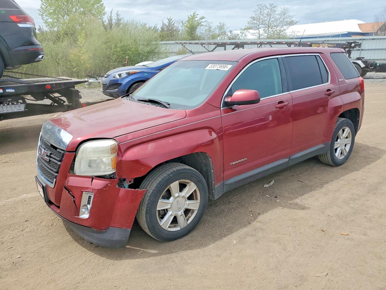 2011 GMC Terrain SLE-1, VIN 2CTALMECXB6396913 — Front end