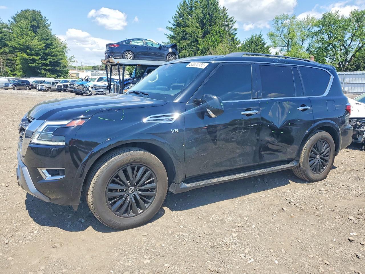 2021 Nissan Armada SL, VIN JN8AY2BA8M9371265 — Water / flood
