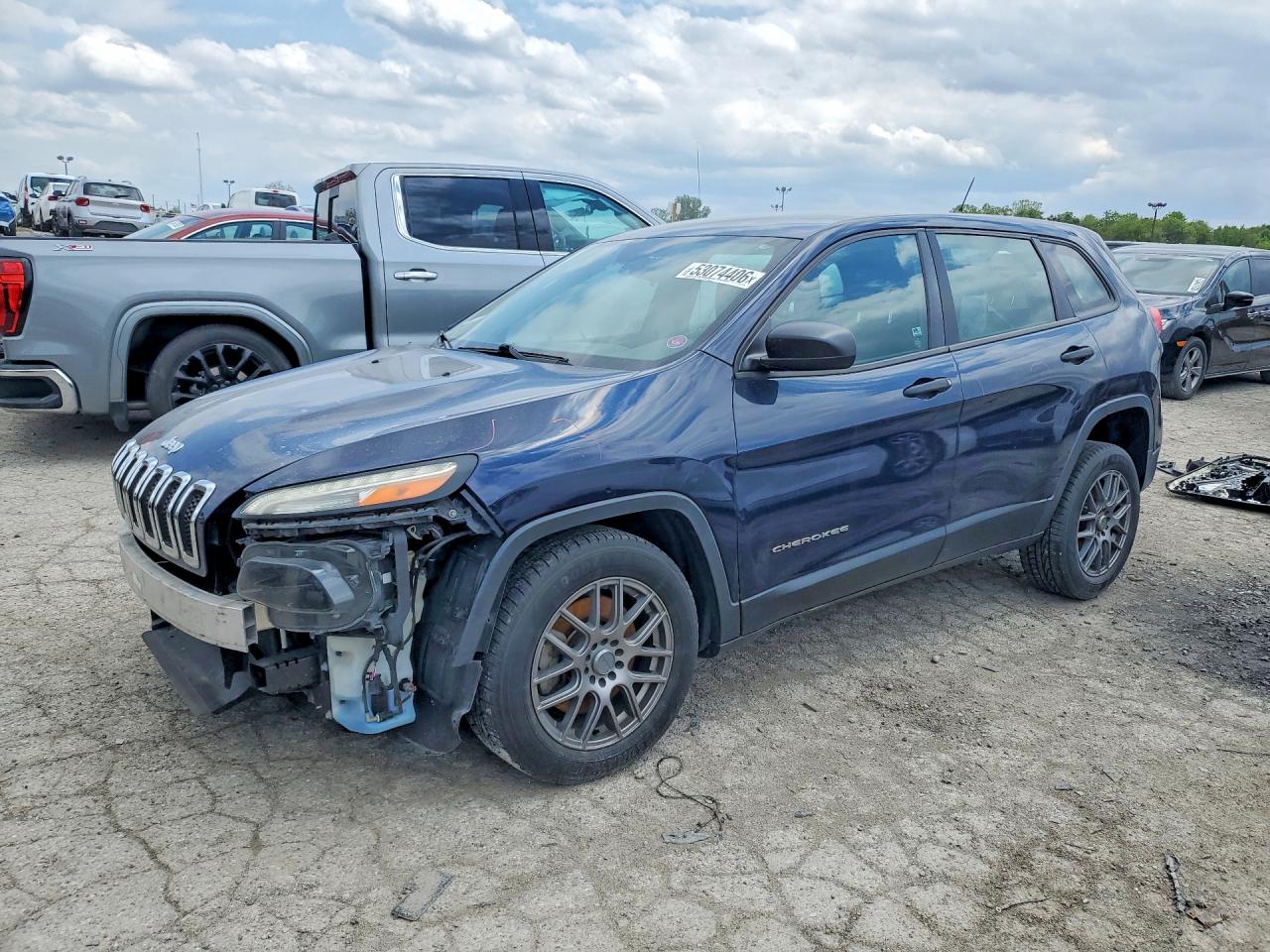 2014 Jeep Cherokee Sport, VIN 1C4PJLAB2EW301791 — Перед