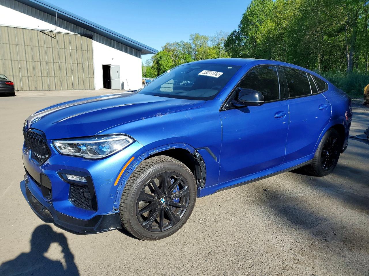 2020 BMW X6 M50i, VIN 5UXCY8C07L9B19603 — Перед
