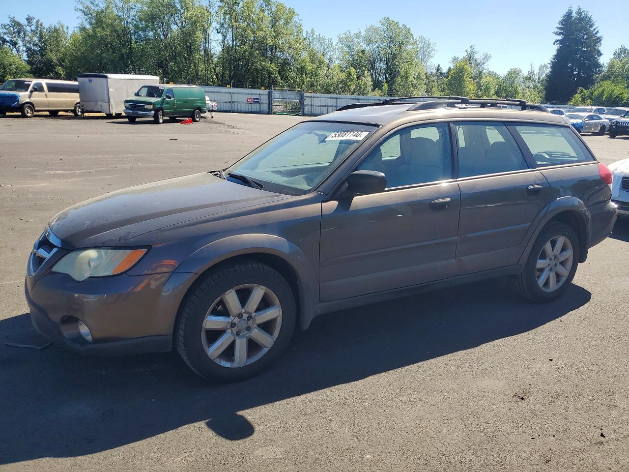 2008 Subaru Outback i, VIN 4S4BP61C587363506 — Зад