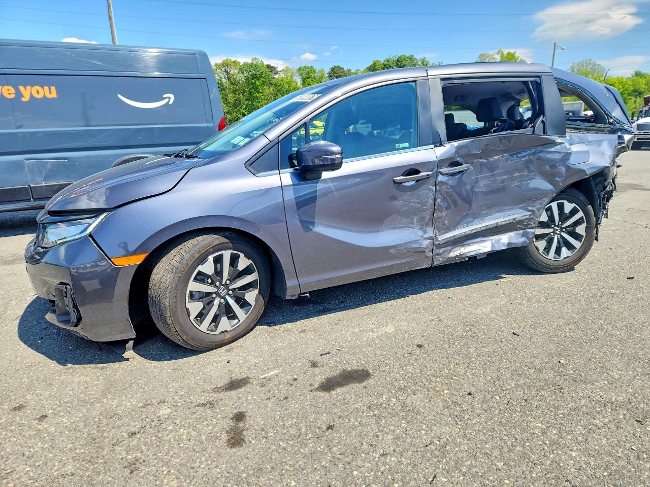 2025 Honda Odyssey EX-L, VIN 5FNRL6H66SB074067 — Auction photo