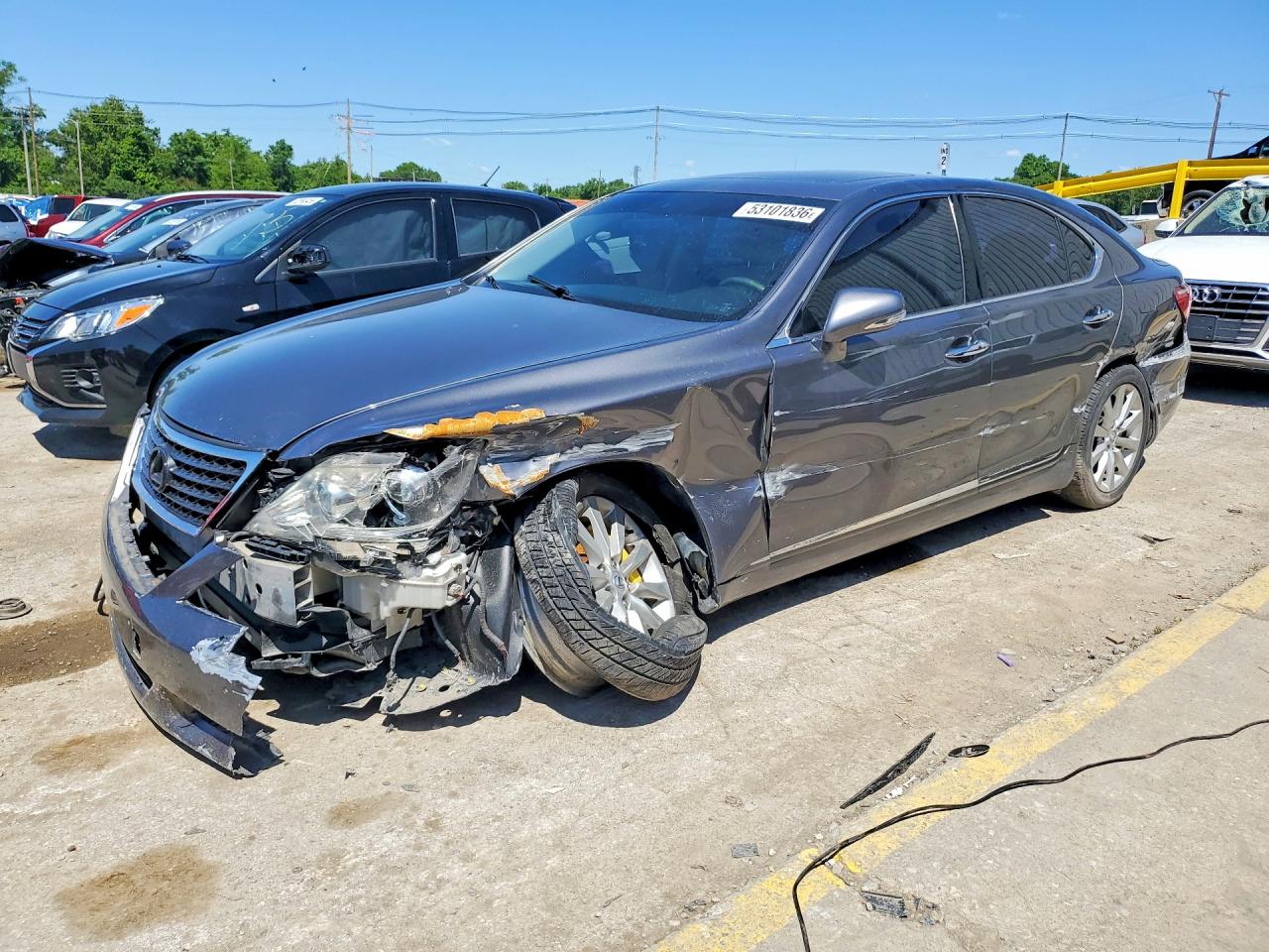 2012 Lexus LS 460, VIN JTHCL5EF3C5014916 — Front end