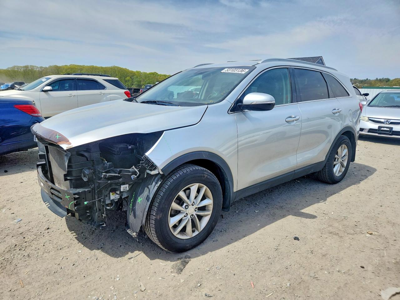 2016 Kia Sorento LX, VIN 5XYPG4A33GG090128 — Front end