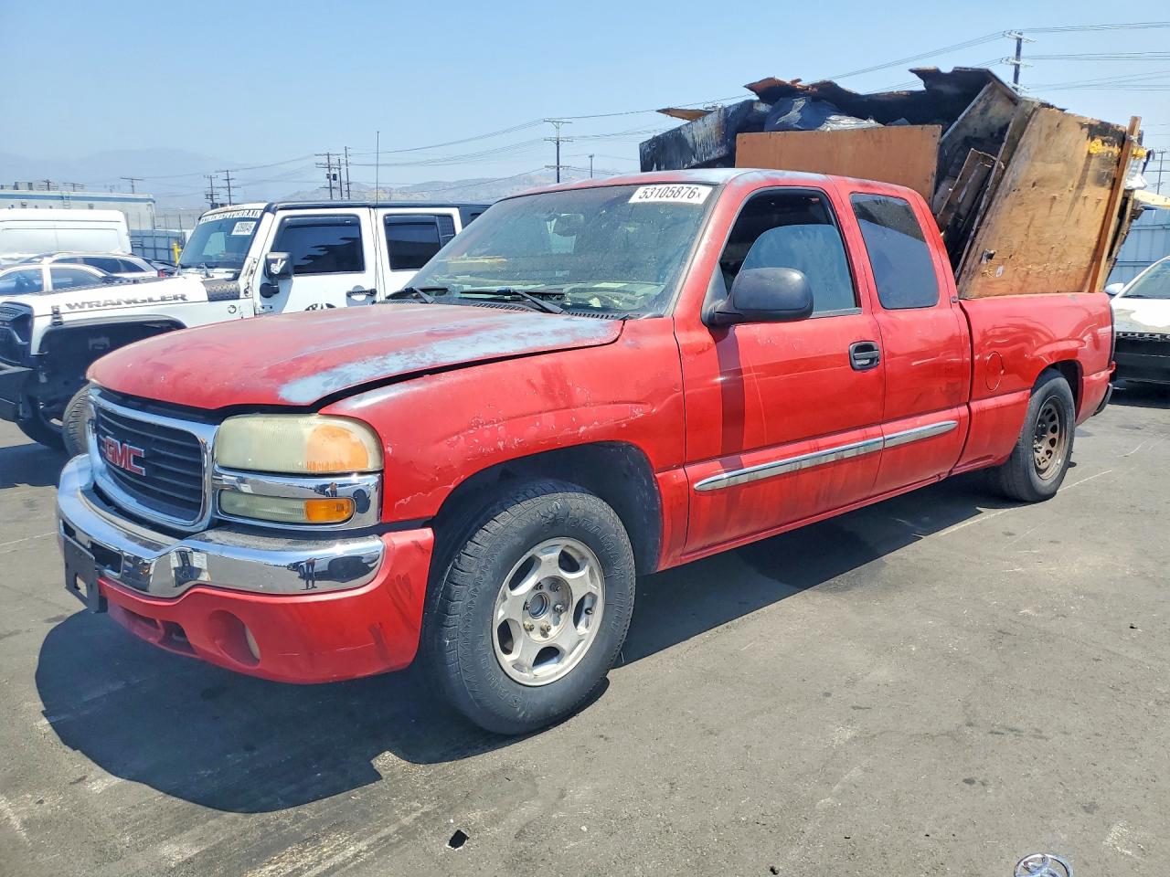 2003 GMC Sierra 1500 SLE, VIN 2GTEC19V431382477 — Stripped