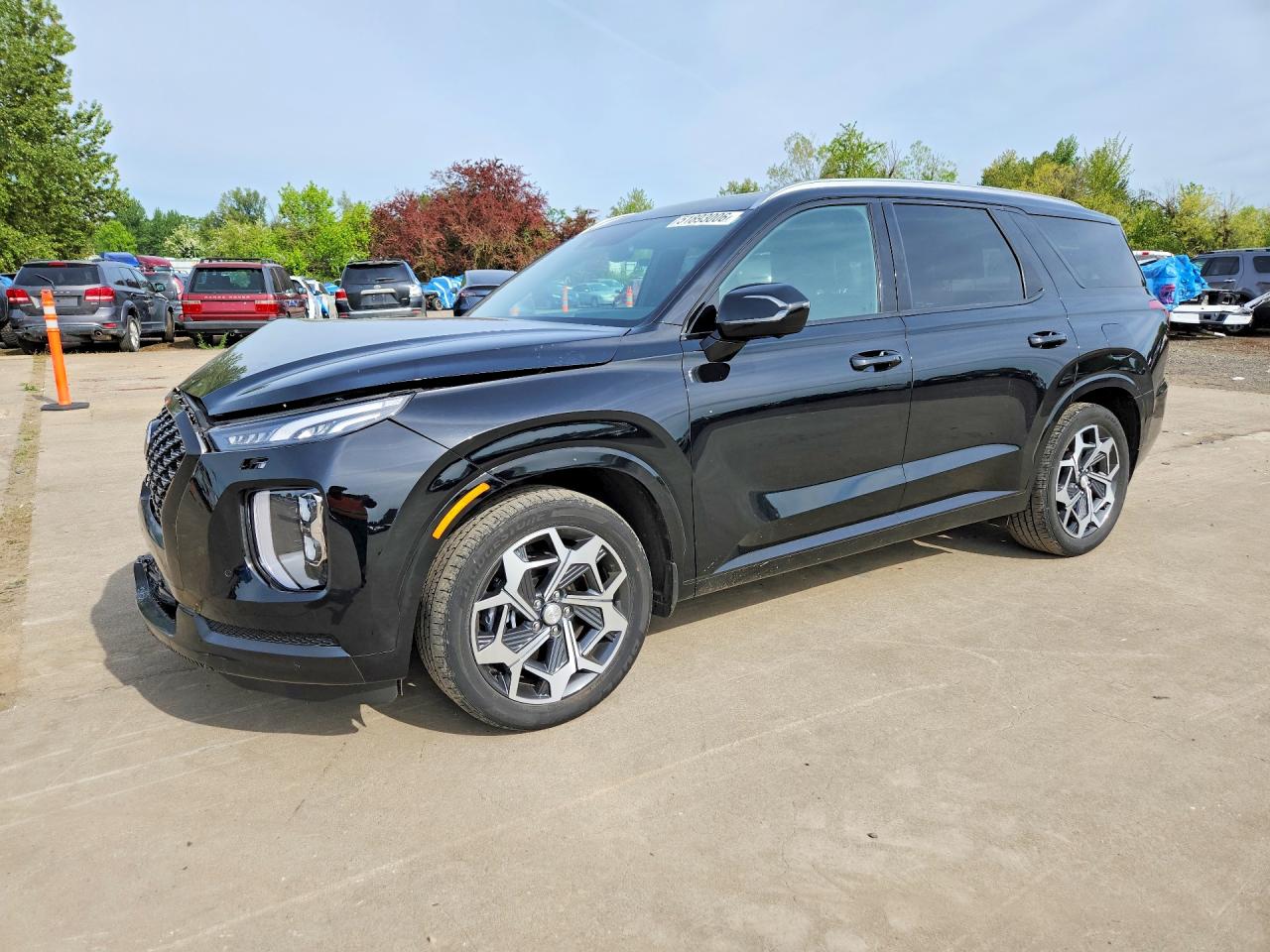 2022 Hyundai Palisade Calligraphy, VIN KM8R7DHE0NU458563 — Front end