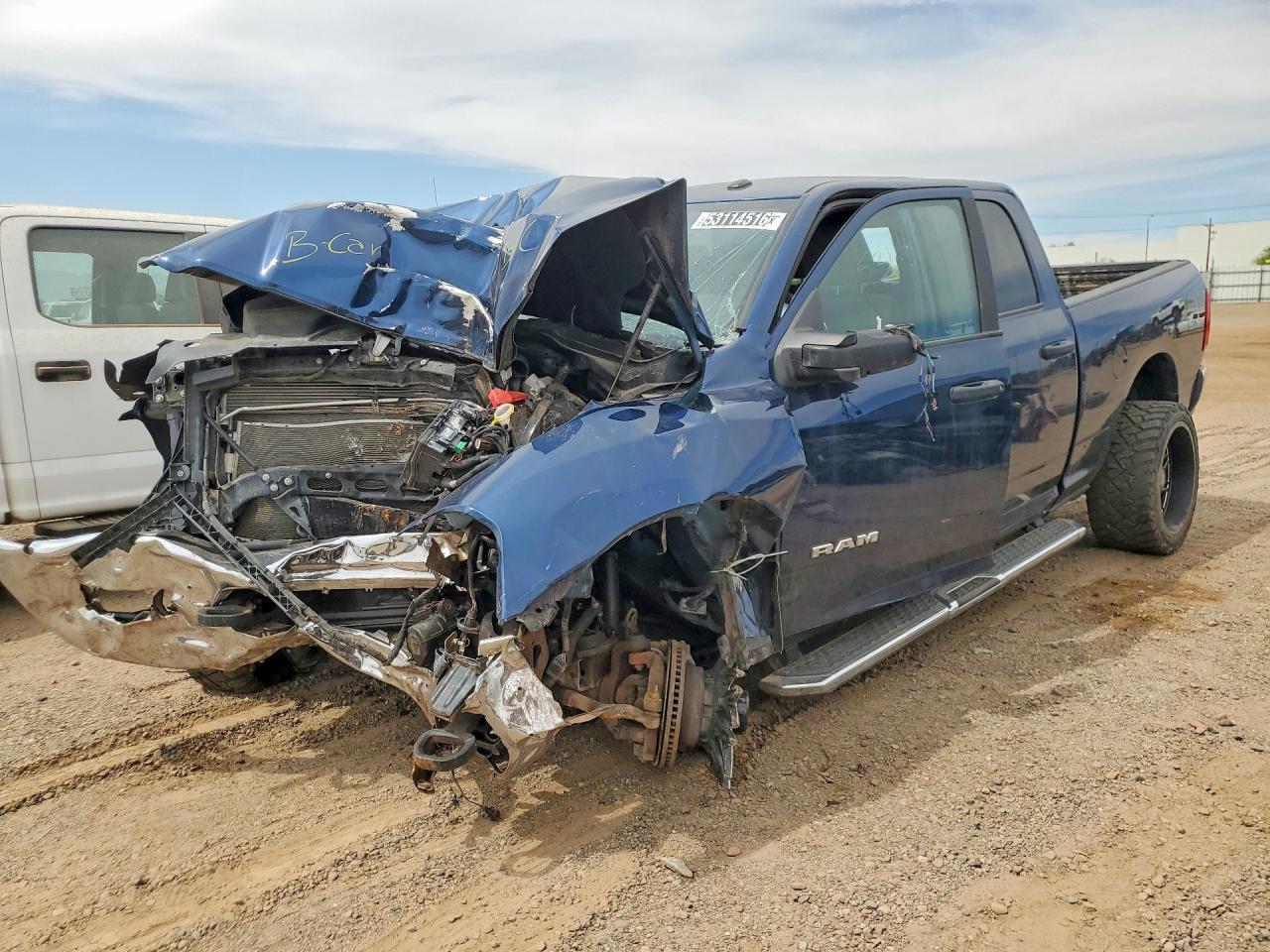 2024 Ram 2500 Big Horn, VIN 3C6UR5DJXRG373327 — Повреждение рамы