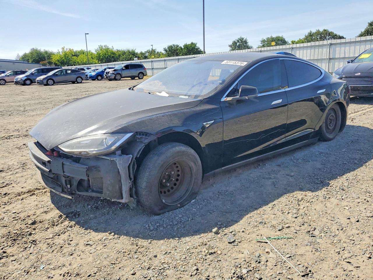 2013 Tesla Model S, VIN 5YJSA1DN2DFP05746 — Vandalism