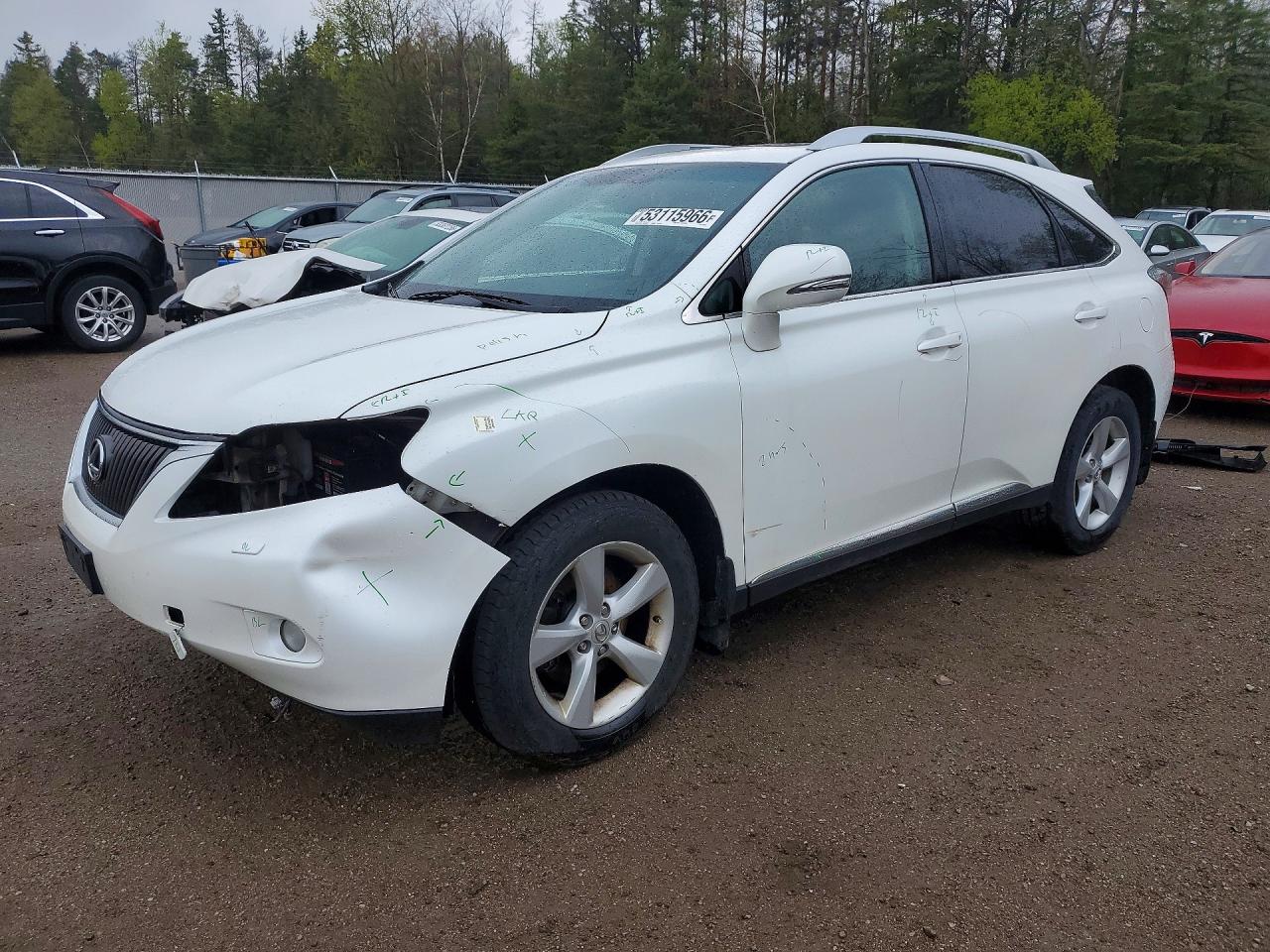 2010 Lexus RX 350, VIN 2T2BK1BA0AC018225 — Front end
