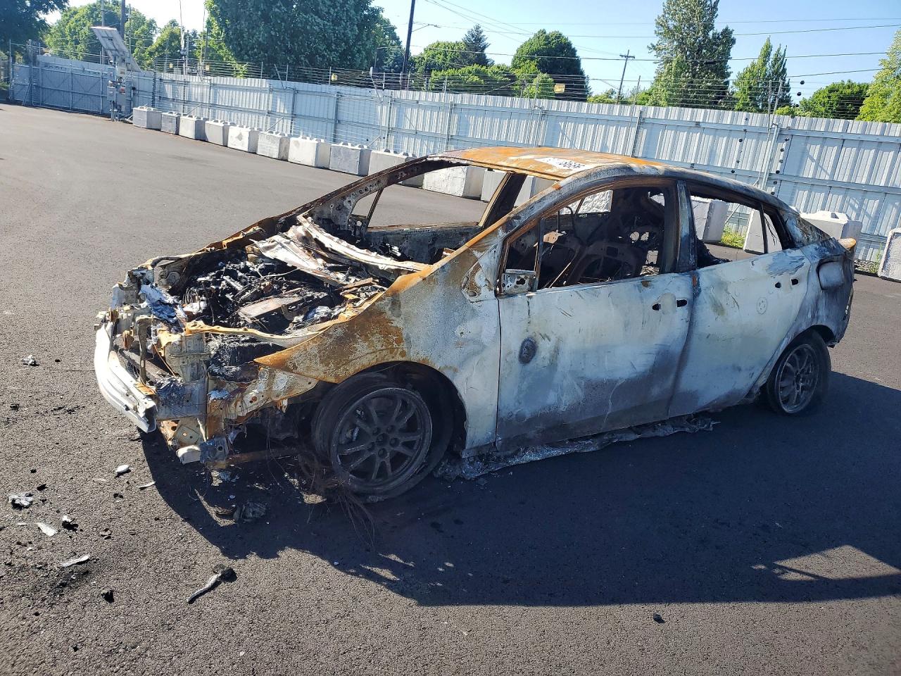 2020 Toyota Prius Limited, VIN JTDKARFP3L3145163 — Burn