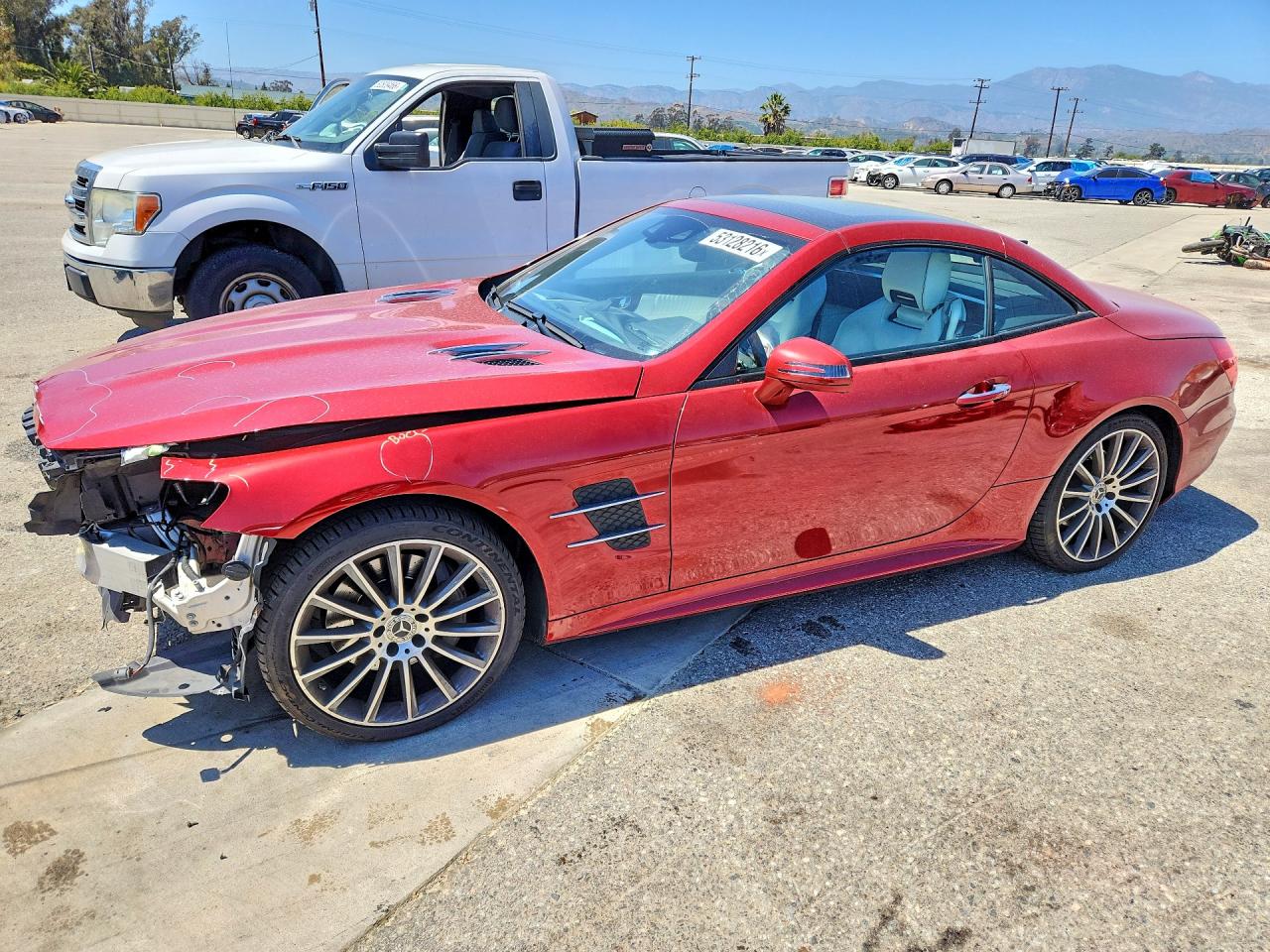 2017 Mercedes-Benz SL 550, VIN WDDJK7DA4HF049369 — Front end
