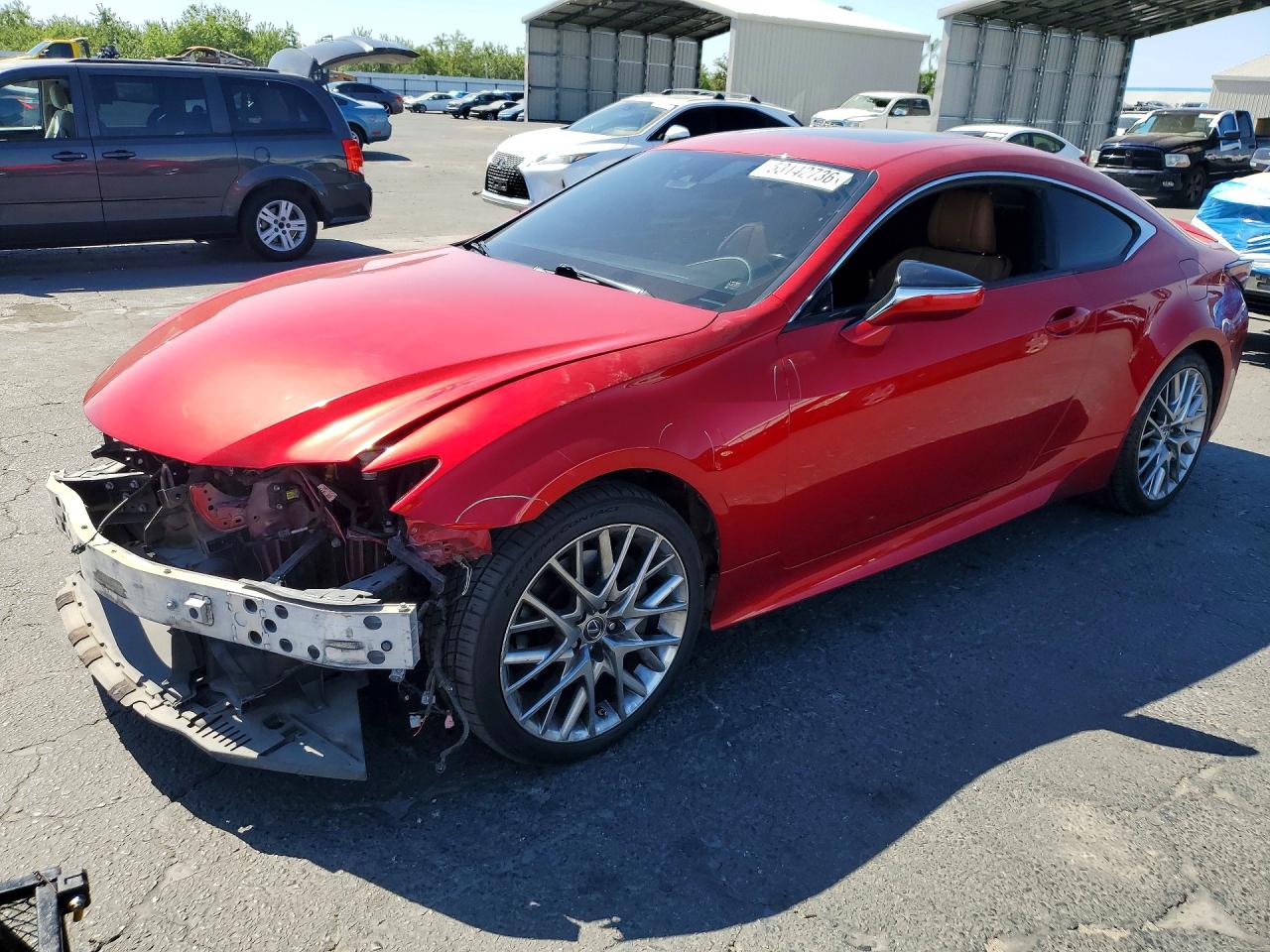 2019 Lexus RC 350, VIN JTHHZ5BC1K5020422 — Front end