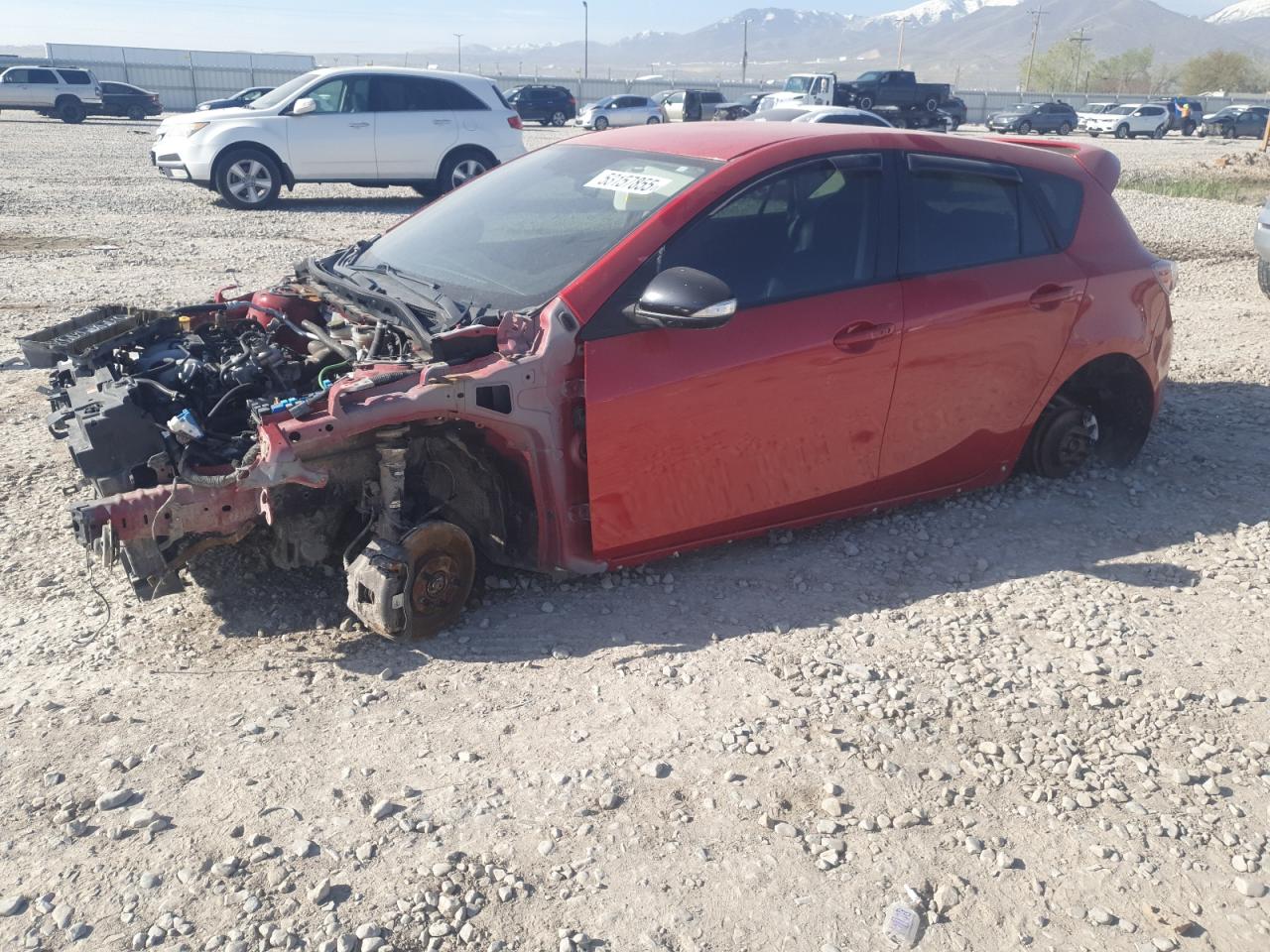 2013 Mazda 3 Mazdaspeed3 Touring, VIN JM1BL1L3XD1745317 — Stripped