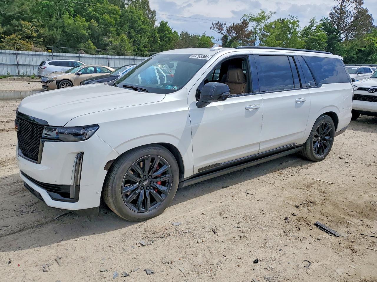 2022 Cadillac Escalade ESV Sport, VIN 1GYS4PKL3NR231131 — Vandalism