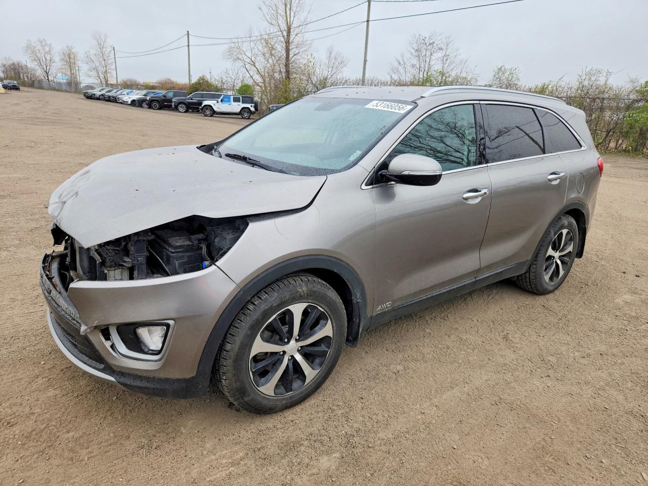 2017 Kia Sorento EX, VIN 5XYPHDA13HG268682 — Front end