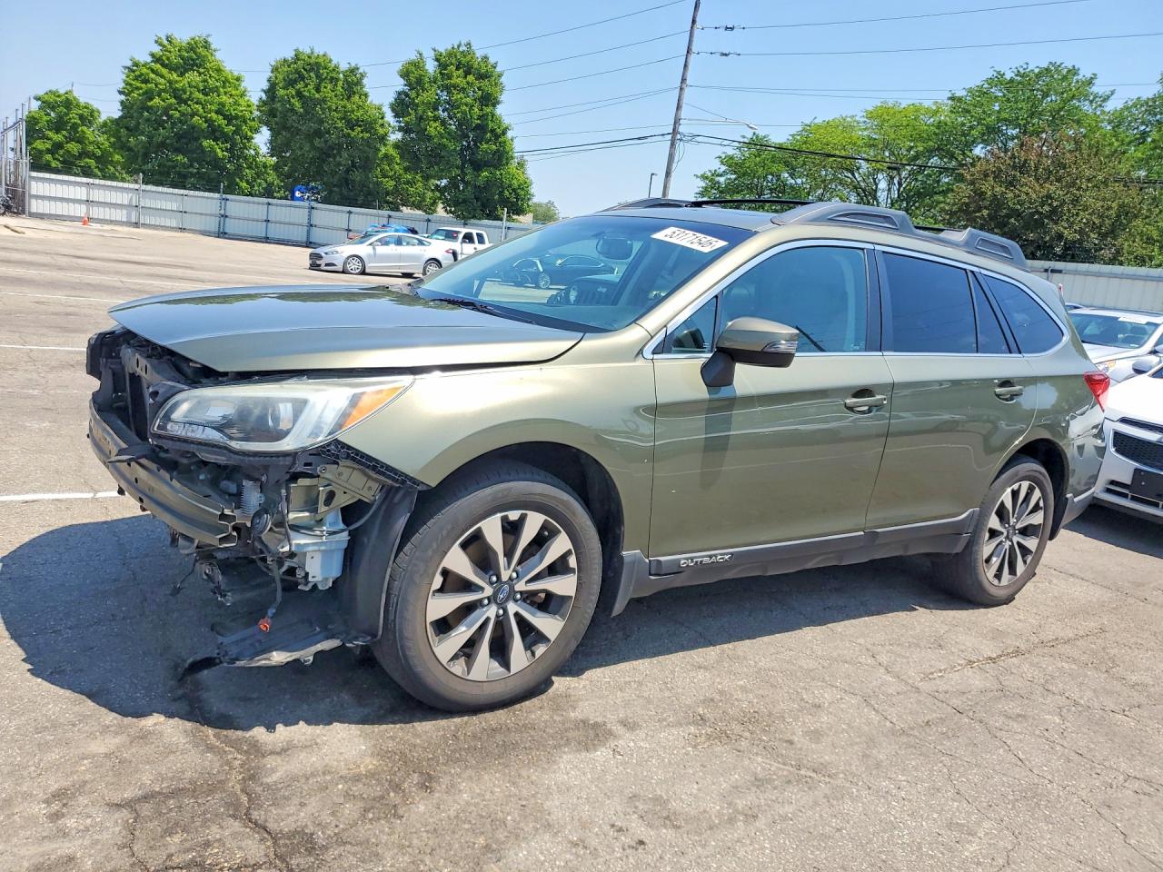 2016 Subaru Outback Limited, VIN 4S4BSBLC3G3269859 — Front end