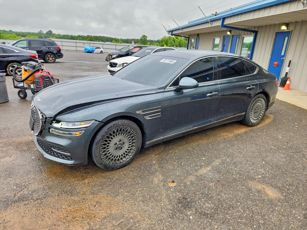 2022 Genesis G80 2.5T, VIN KMTGB4SC6NU092191 — Front end