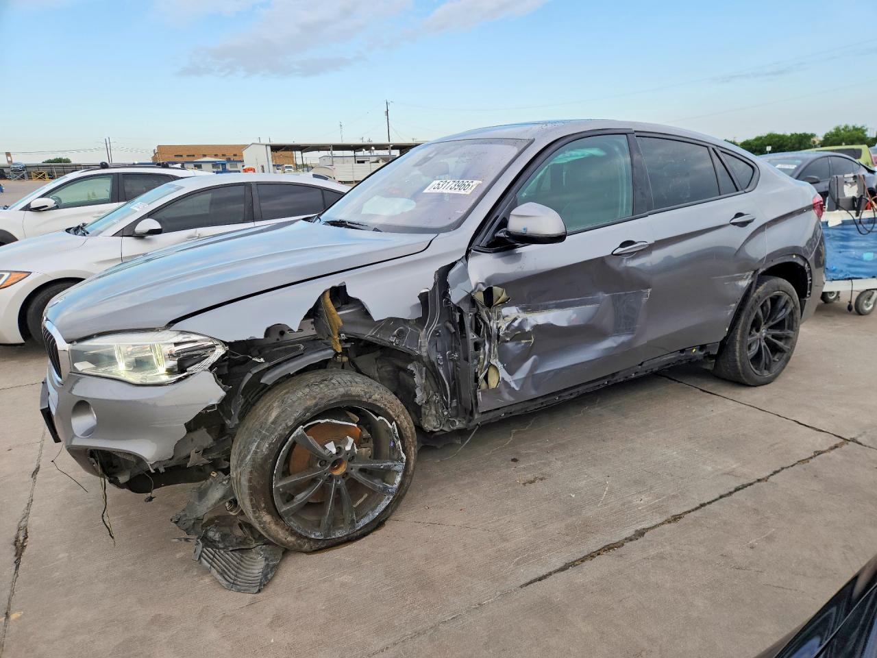 2019 BMW X6 sDrive35i, VIN 5UXKU0C59K0S97436 — Front end