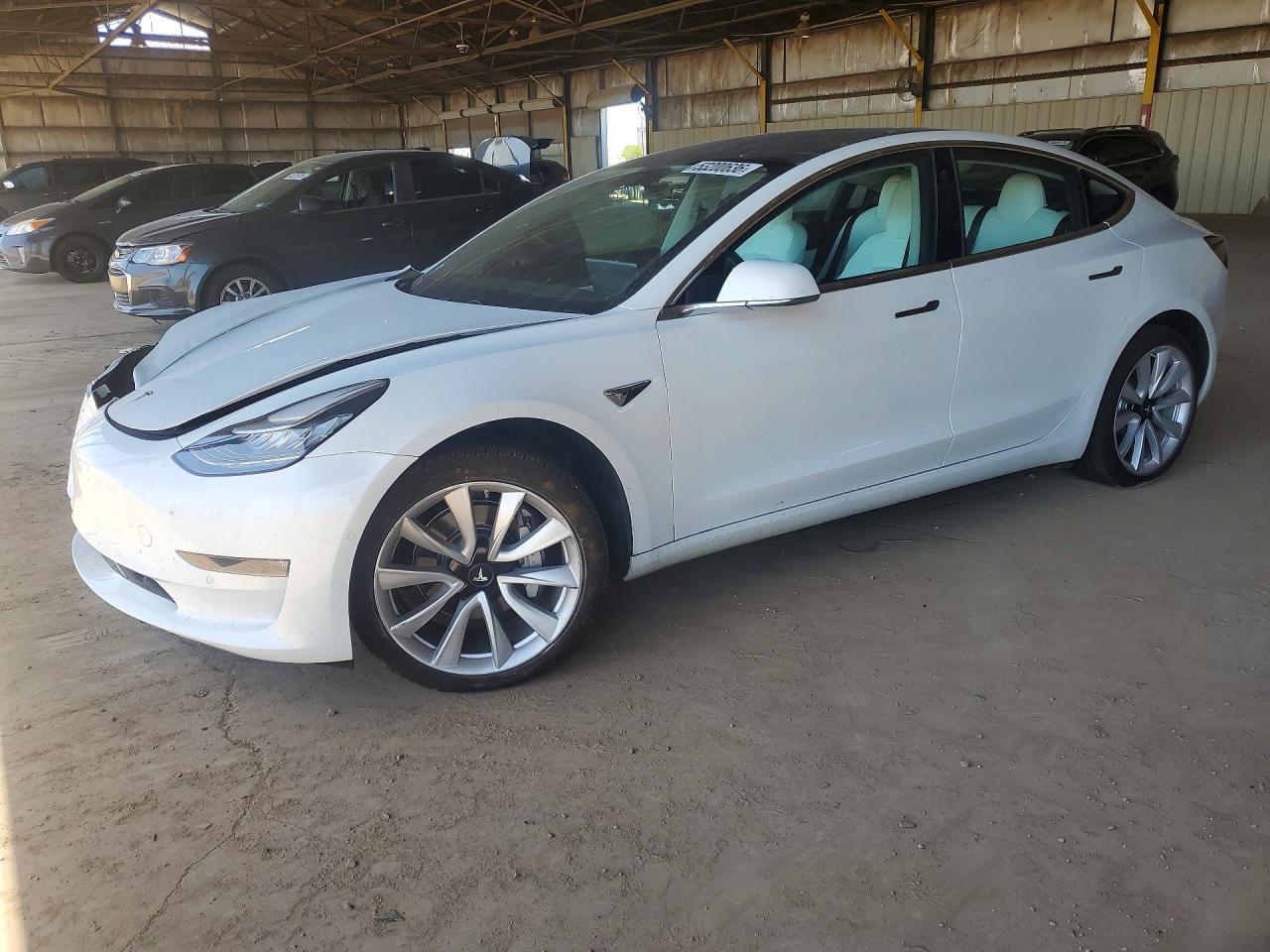 2018 Tesla Model 3 Long Range Battery, VIN 5YJ3E1EB0JF101248 — Front end