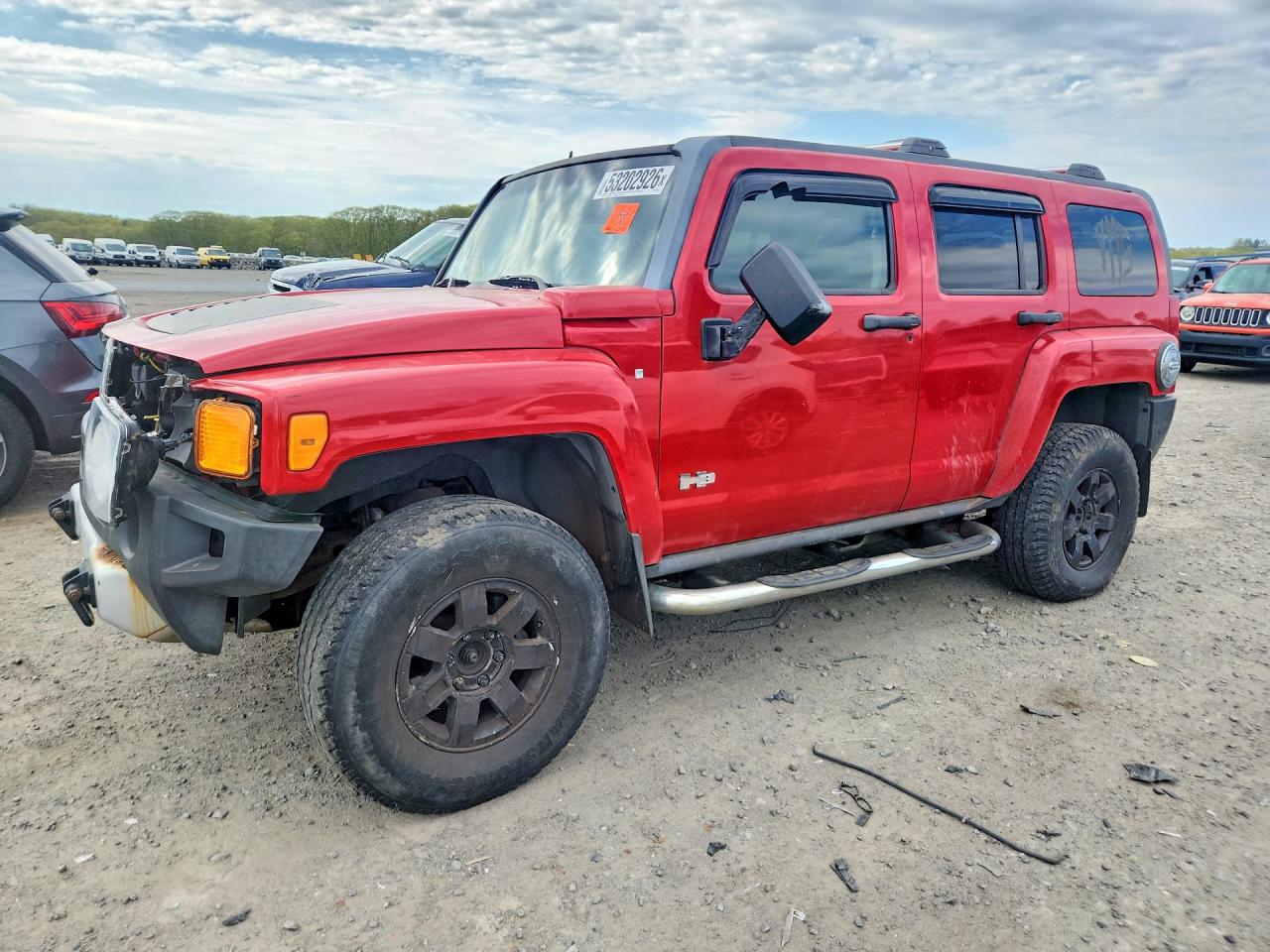 2008 Hummer H3 Luxury, VIN 5GTEN13E488201569 — Front end
