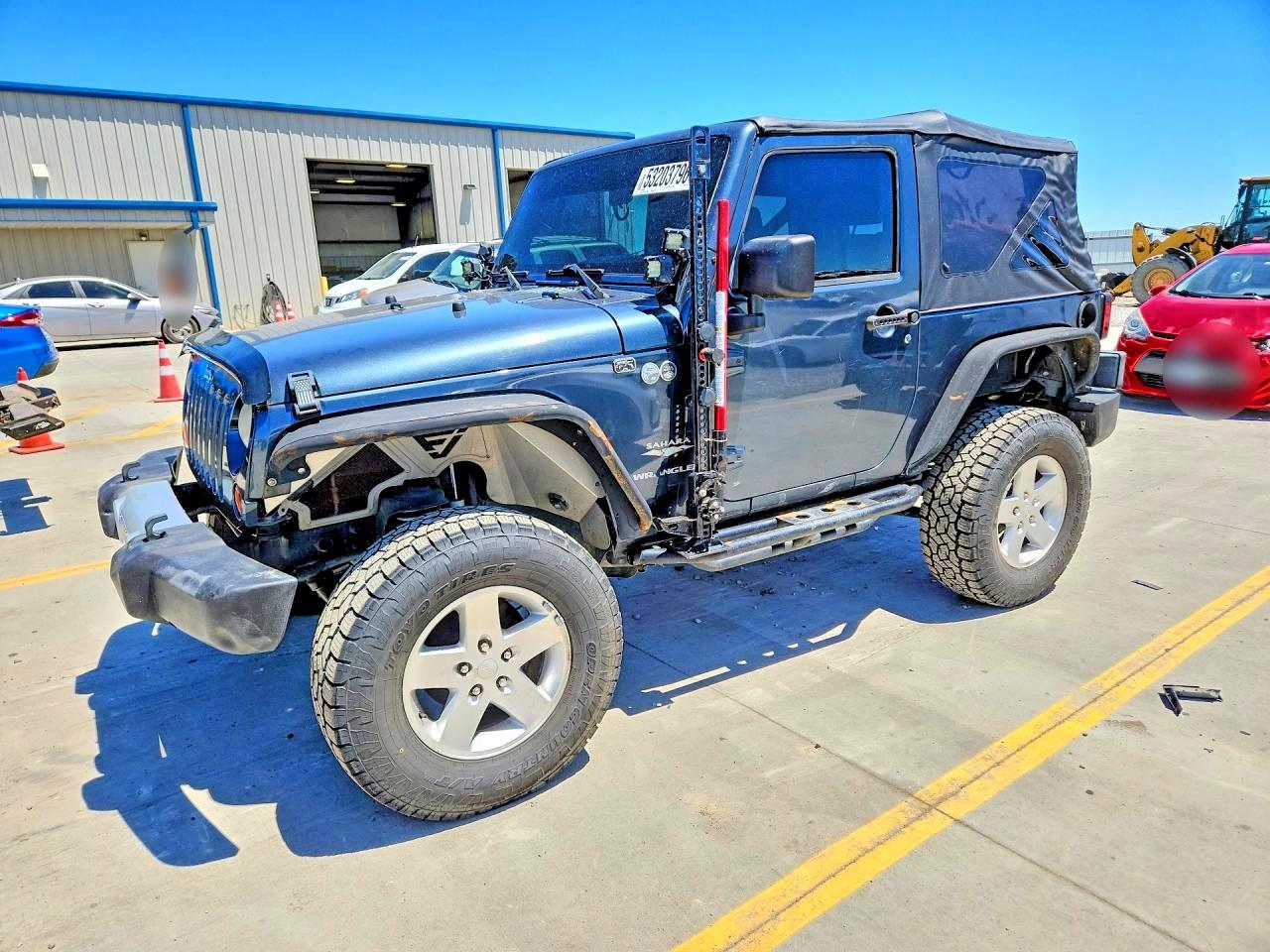 2008 Jeep Wrangler Sahara, VIN 1J4FA54178L617620 — Minor dents and scratches