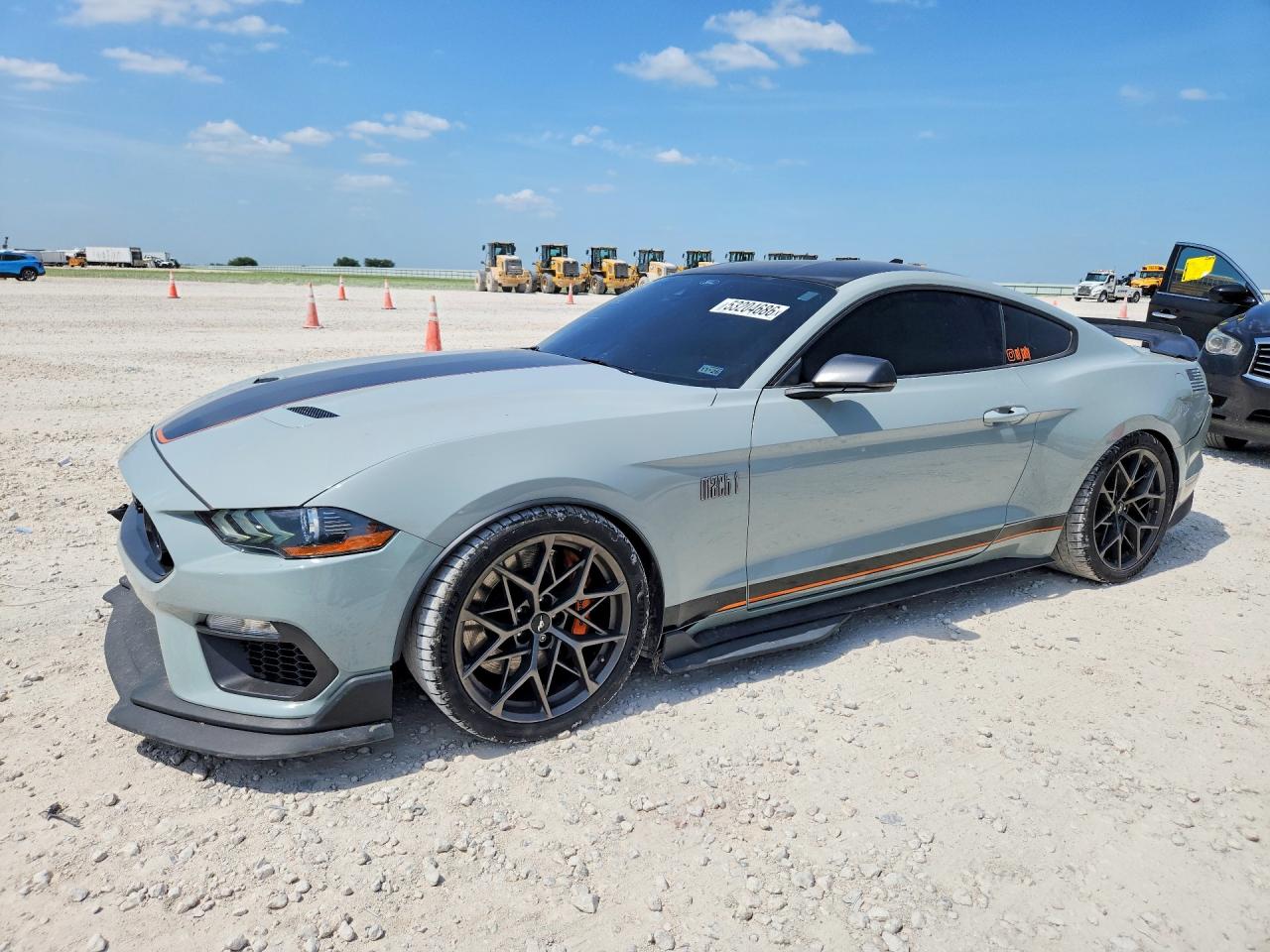 2022 Ford Mustang Mach 1, VIN 1FA6P8R0XN5554444 — Front end