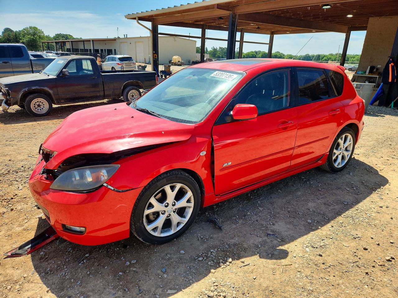 2007 Mazda 3 S Touring, VIN JM1BK343971610511 — Front end
