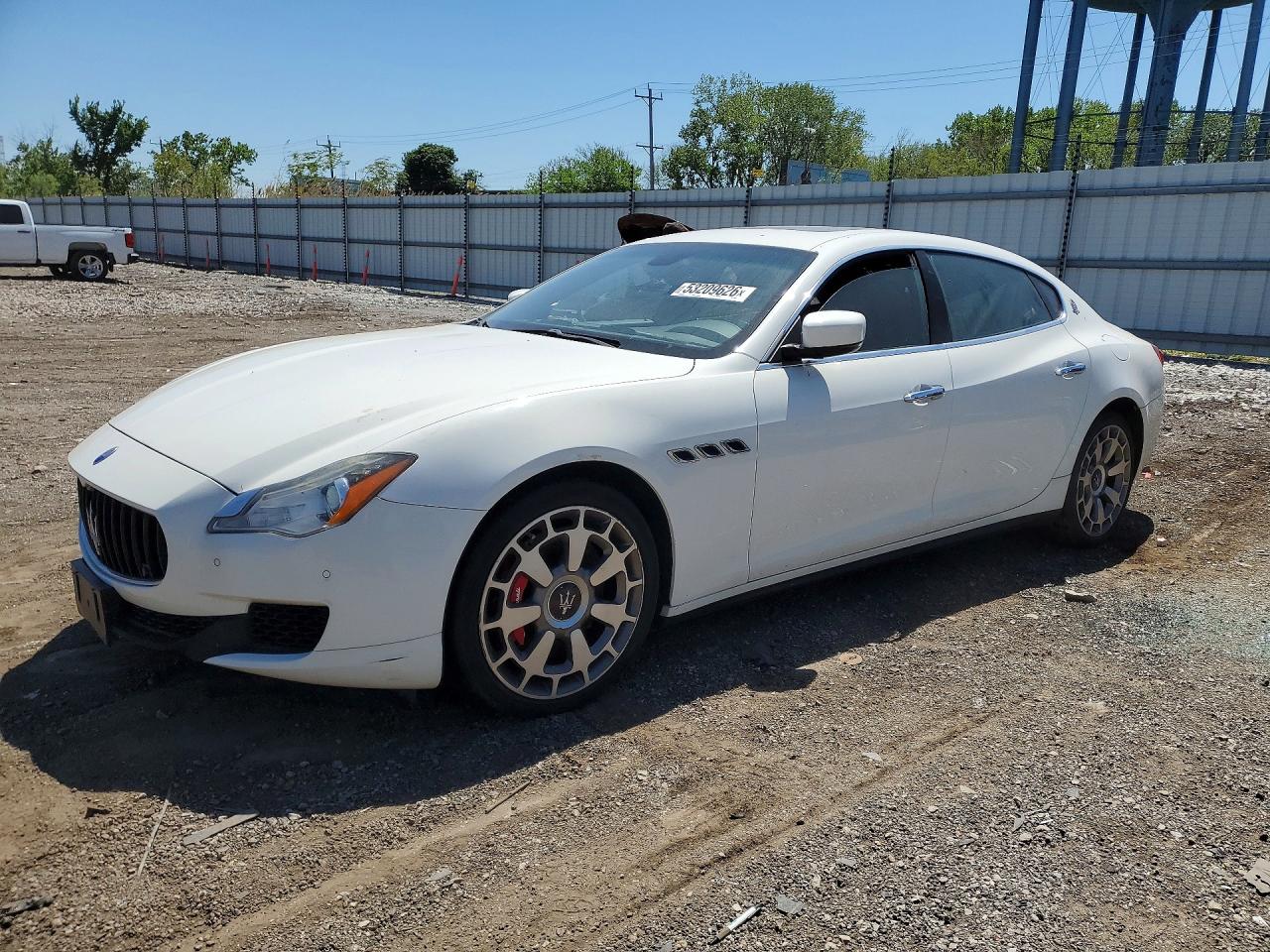 2014 Maserati Quattroporte GTS, VIN ZAM56PPA7E1083211 — Мелкие вмятины и царапины