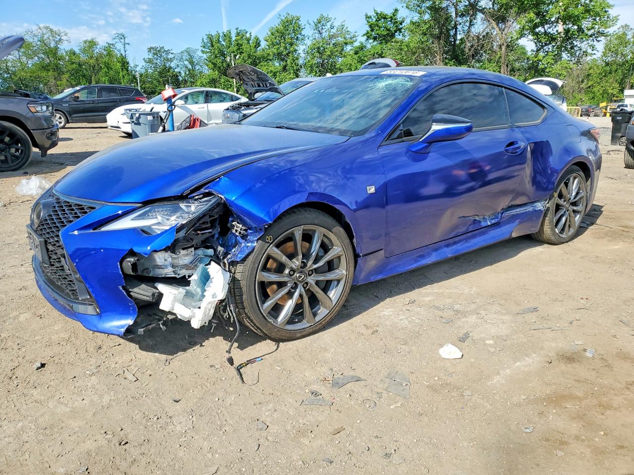 2019 Lexus RC 350 F Sport, VIN JTHSZ5BC6K5009907 — Front end
