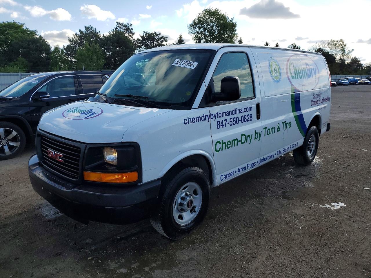 2015 GMC Savana Cargo, VIN 1GTW7FCF7F1198247 — Rear end