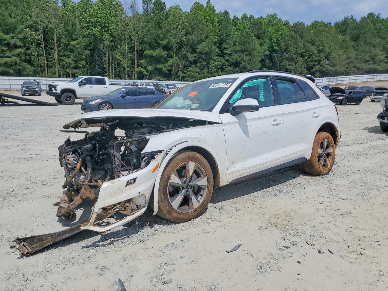 2020 Audi Q5 Premium, VIN WA1ANAFY2L2093437 — Rollover